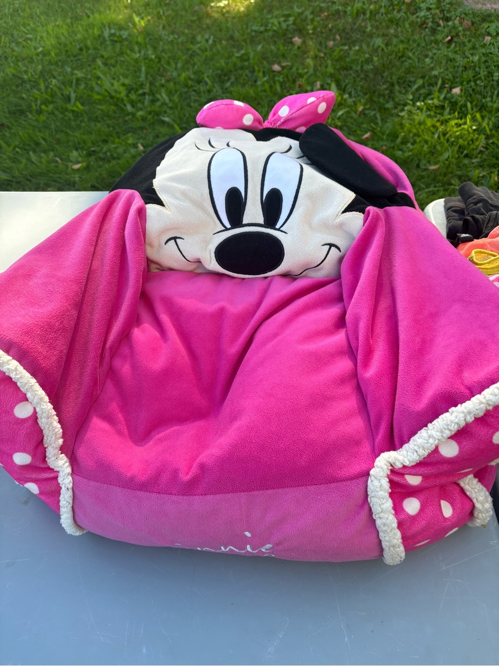 Pink Minnie Mouse Plush Bean Bag Chair